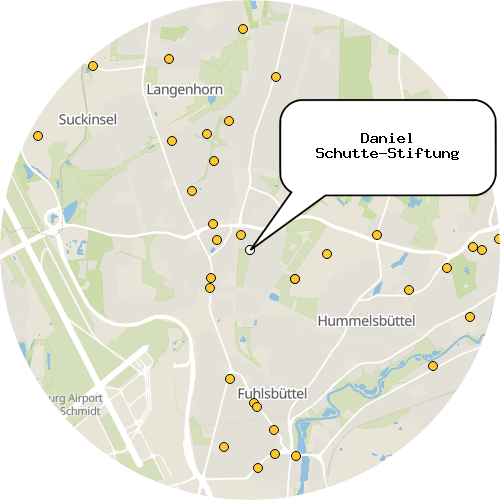 Kartenausschnitt für die Firma Daniel Schutte-Stiftung