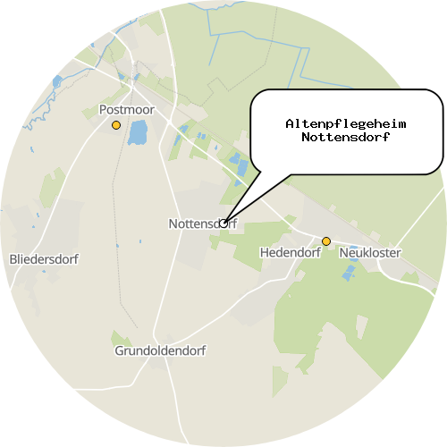 Kartenausschnitt für die Firma Altenpflegeheim Nottensdorf