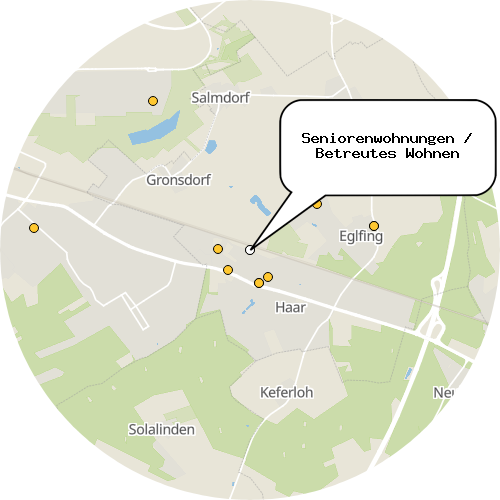 Kartenausschnitt für die Firma Seniorenwohnungen / Betreutes Wohnen