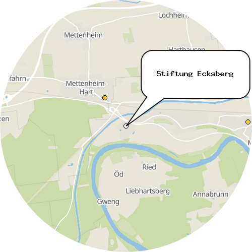 Kartenausschnitt für die Firma Stiftung Ecksberg