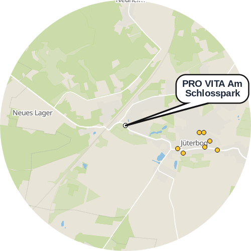 Kartenausschnitt für die Firma PRO VITA Am Schlosspark
