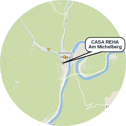 Kartenausschnitt für die Firma CASA REHA Am Michelberg