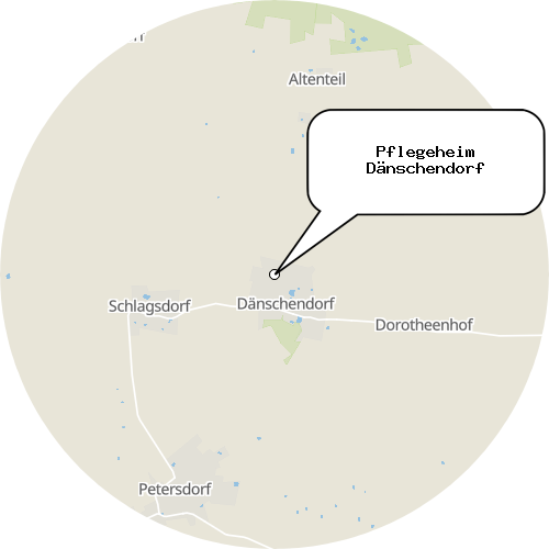 Kartenausschnitt für die Firma Pflegeheim Dänschendorf