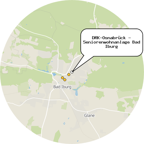 Kartenausschnitt für die Firma DRK-Osnabrück - Seniorenwohnanlage Bad Iburg