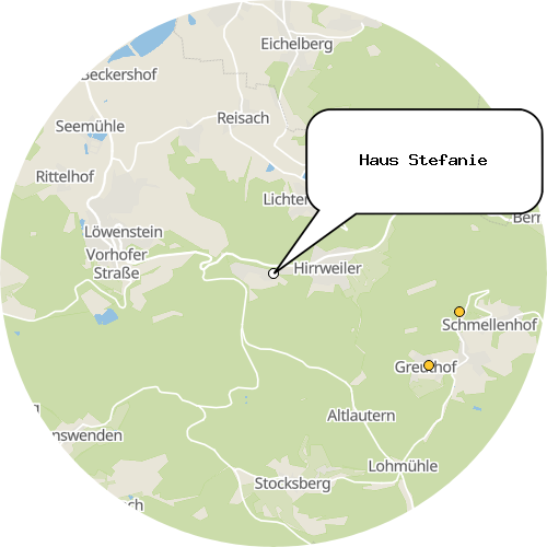 Kartenausschnitt für die Firma Haus Stefanie