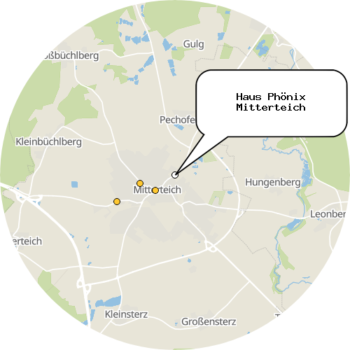 Kartenausschnitt für die Firma Haus Phönix Mitterteich