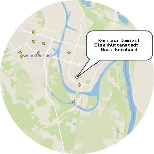 Kartenausschnitt für die Firma Kursana Domizil Eisenhüttenstadt - Haus Bernhard