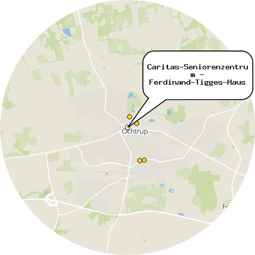 Kartenausschnitt für die Firma Caritas-Seniorenzentrum - Ferdinand-Tigges-Haus