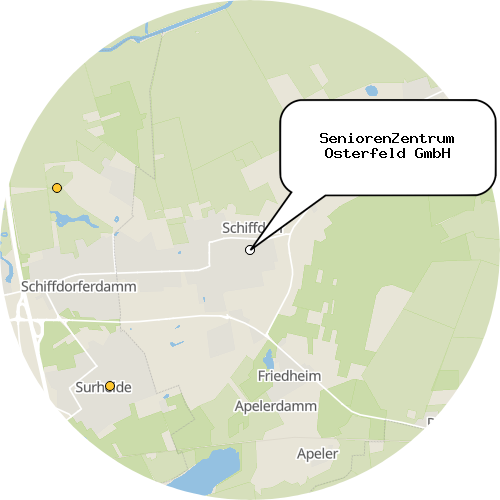 Kartenausschnitt für die Firma SeniorenZentrum Osterfeld GmbH