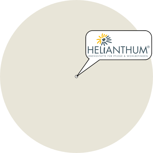 Kartenausschnitt für die Firma Helianthum Lebensstätte für Pflege & Wohlbefinden GmbH