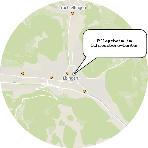Kartenausschnitt für die Firma Pflegeheim im Schlossberg-Center