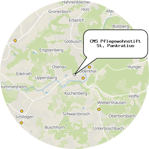 Kartenausschnitt für die Firma CMS Pflegewohnstift St. Pankratius