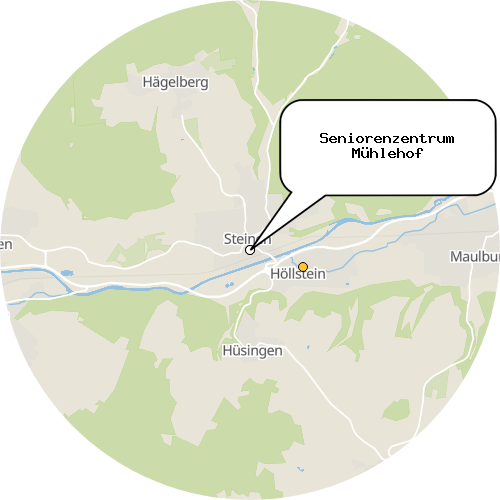 Kartenausschnitt für die Firma Seniorenzentrum Mühlehof