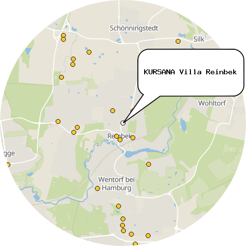 Kartenausschnitt für die Firma KURSANA Villa Reinbek