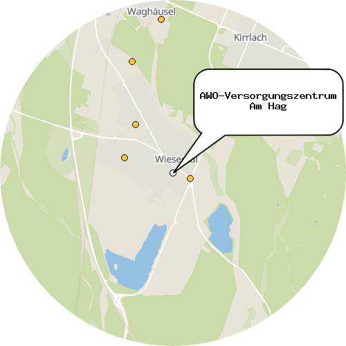 Kartenausschnitt für die Firma AWO-Versorgungszentrum Am Hag