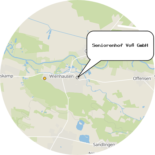 Kartenausschnitt für die Firma Seniorenhof Voß GmbH