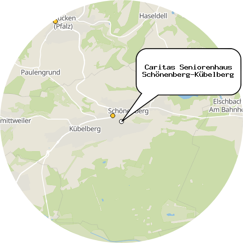 Kartenausschnitt für die Firma Caritas Seniorenhaus Schönenberg-Kübelberg