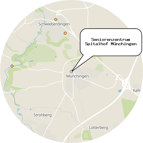 Kartenausschnitt für die Firma Seniorenzentrum Spitalhof Münchingen
