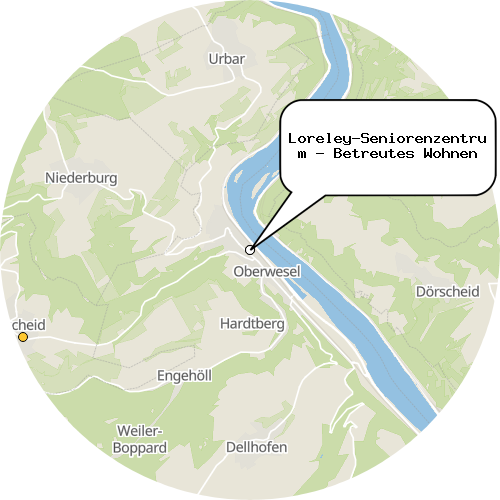 Kartenausschnitt für die Firma Loreley-Seniorenzentrum - Betreutes Wohnen