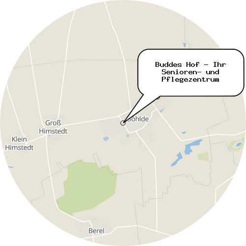 Kartenausschnitt für die Firma Buddes Hof - Ihr Senioren- und Pflegezentrum