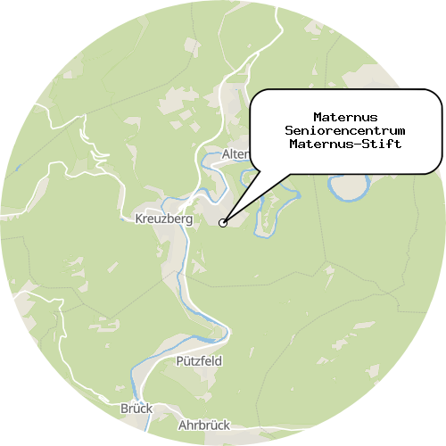 Kartenausschnitt für die Firma Maternus Seniorencentrum Maternus-Stift