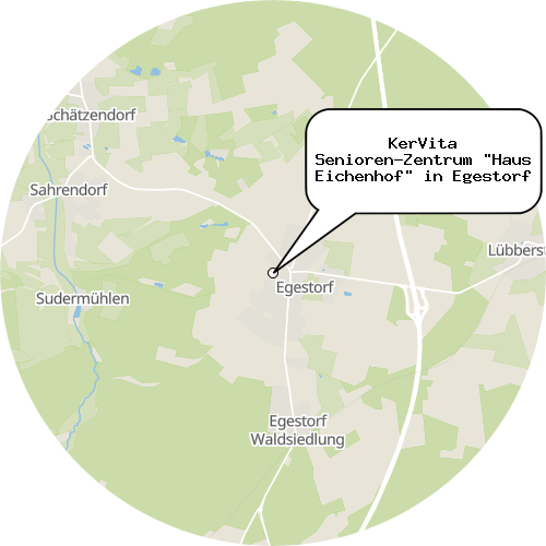 Kartenausschnitt für die Firma KerVita Senioren-Zentrum "Haus Eichenhof" in Egestorf