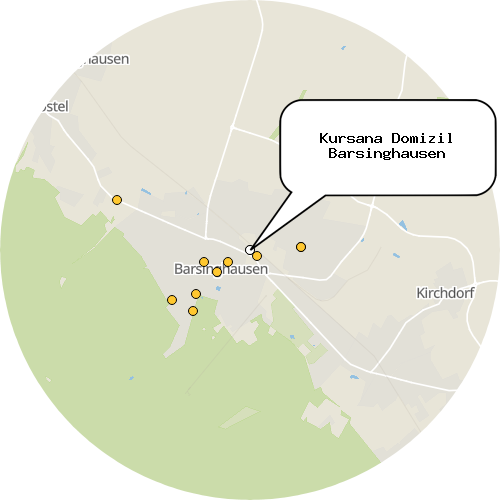 Kartenausschnitt für die Firma Kursana Domizil Barsinghausen