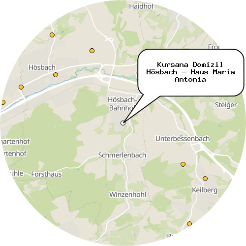 Kartenausschnitt für die Firma Kursana Domizil Hösbach - Haus Maria Antonia
