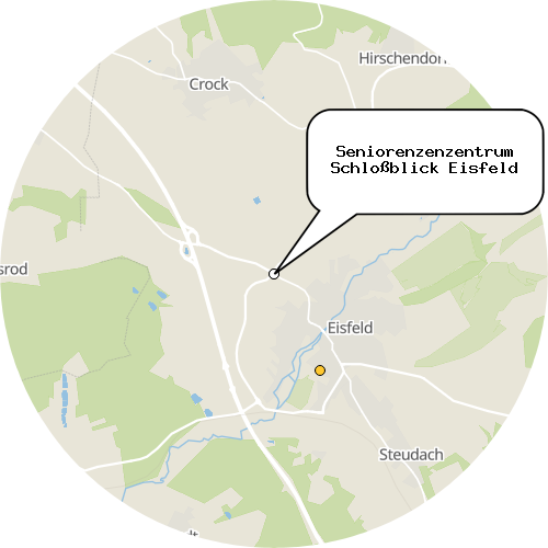 Kartenausschnitt für die Firma Seniorenzenzentrum Schloßblick Eisfeld