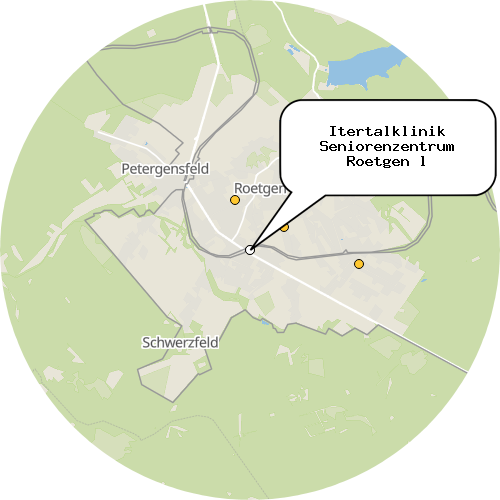 Kartenausschnitt für die Firma Itertalklinik Seniorenzentrum Roetgen l
