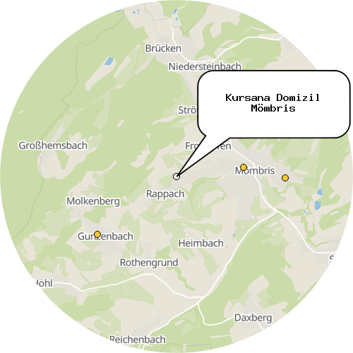 Kartenausschnitt für die Firma Kursana Domizil Mömbris
