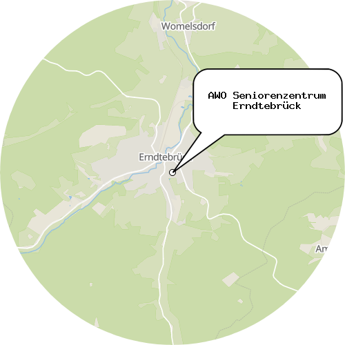 Kartenausschnitt für die Firma AWO Seniorenzentrum Erndtebrück