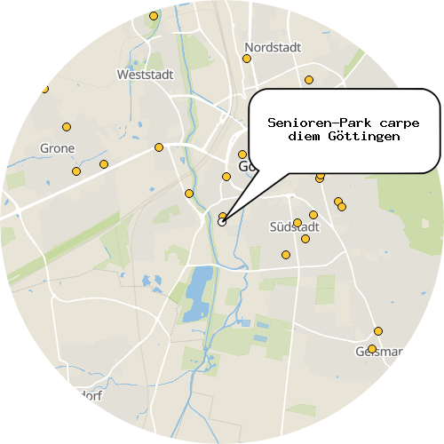Kartenausschnitt für die Firma Senioren-Park carpe diem Göttingen