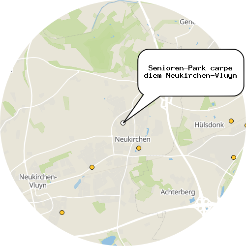 Kartenausschnitt für die Firma Senioren-Park carpe diem Neukirchen-Vluyn