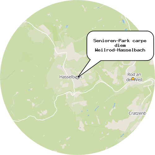 Kartenausschnitt für die Firma Senioren-Park carpe diem Weilrod-Hasselbach