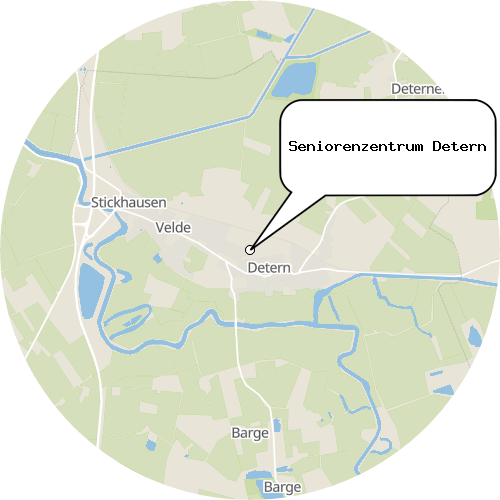 Kartenausschnitt für die Firma Seniorenzentrum Detern