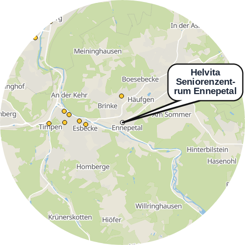 Kartenausschnitt für die Firma Helvita Seniorenzentrum Ennepetal