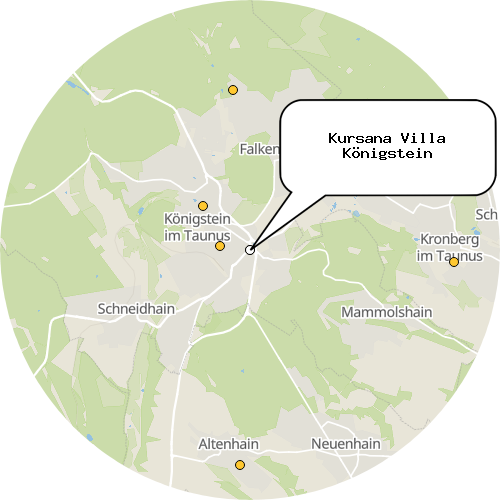 Kartenausschnitt für die Firma Kursana Villa Königstein