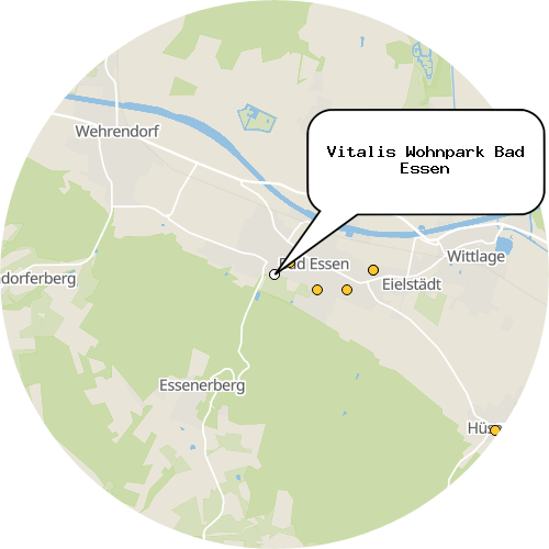 Kartenausschnitt für die Firma Vitalis Wohnpark Bad Essen