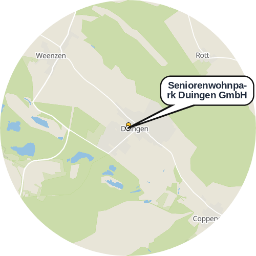 Kartenausschnitt für die Firma Seniorenwohnpark Duingen GmbH