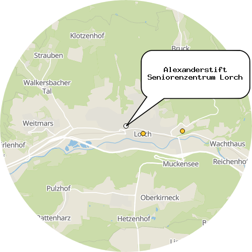 Kartenausschnitt für die Firma Alexanderstift Seniorenzentrum Lorch