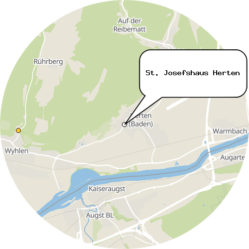 Kartenausschnitt für die Firma St. Josefshaus Herten