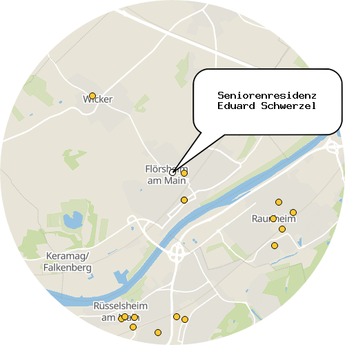 Kartenausschnitt für die Firma Seniorenresidenz Eduard Schwerzel