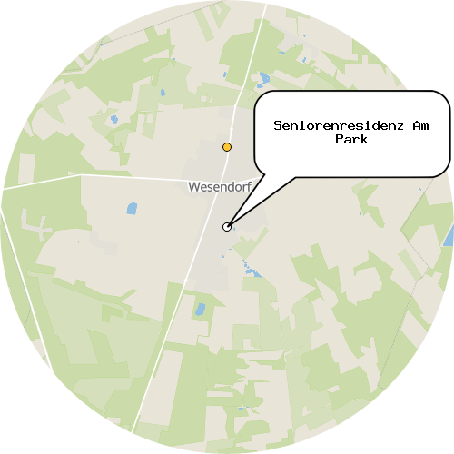Kartenausschnitt für die Firma Seniorenresidenz Am Park