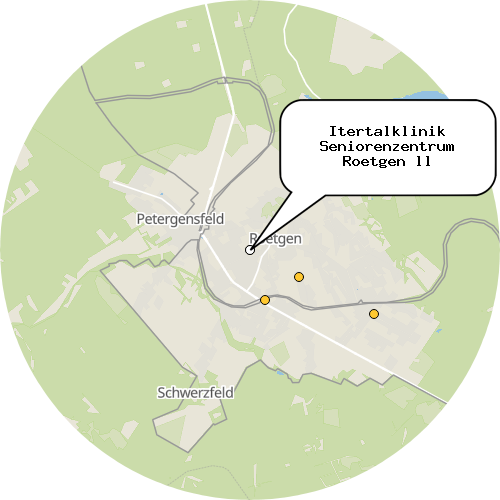 Kartenausschnitt für die Firma Itertalklinik Seniorenzentrum Roetgen ll