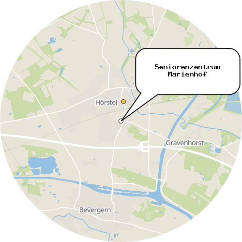 Kartenausschnitt für die Firma Seniorenzentrum Marienhof
