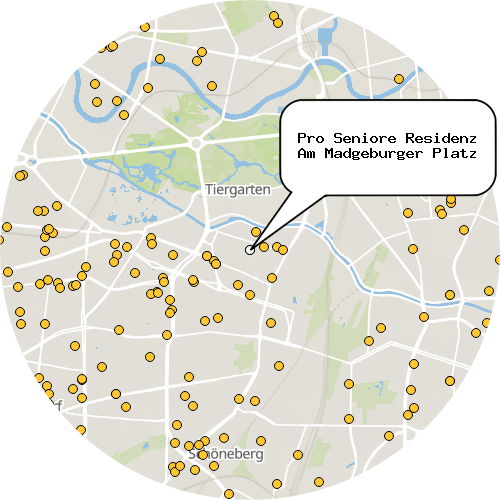 Kartenausschnitt für die Firma Pro Seniore Residenz Am Madgeburger Platz