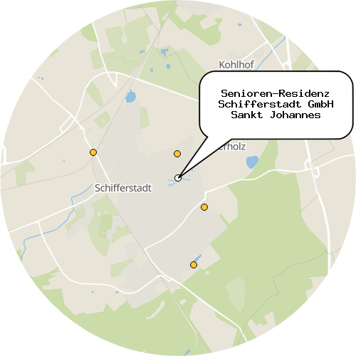 Kartenausschnitt für die Firma Senioren-Residenz Schifferstadt GmbH Sankt Johannes