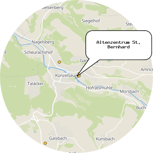 Kartenausschnitt für die Firma Altenzentrum St. Bernhard