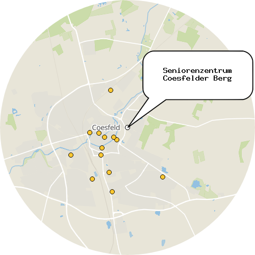 Kartenausschnitt für die Firma Seniorenzentrum Coesfelder Berg